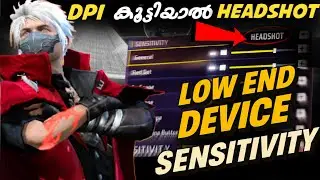 DPI 1000 ഇട്ടാല്&zwj;👀|Low end device sensitivity settings 2025 in Free Fire|Free Fire DPI settings 2025