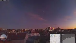 Sunrise through the clouds turning to clear skies later over Tallinn - Time-lapse - 2025-12-28