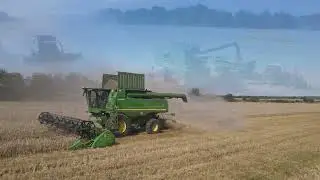 Żniwa 2024 | John Deere T670 i S680