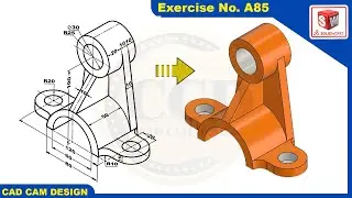 SolidWorks Tutorial for beginners Exercise A85