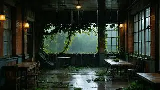 🎧 Stress Relief Rain Sounds 🌧️ | Ruelle sombre | Soft Piano 🎹