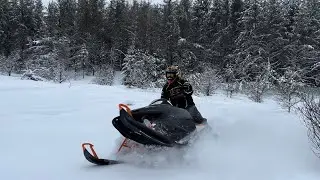 Arctic cat m8 Northwoods backcountry snowmobiling adventures 2022