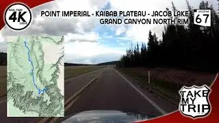 From the Grand Canyon to Jacob Lake, Arizona Route 67 Northbound across the Kaibab Plateau, 4K Drive