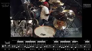 Eric Moore II - PASIC17 (Opening Drum Solo) w/ TRANSCRIPTION