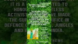 National forest Martyrs day September 11 🌎