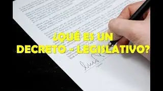 DECRETO - LEGISLATIVO