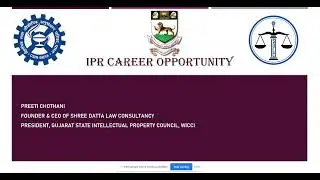 IPR as Career Opportunity