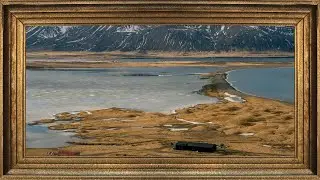 Soothing Nature Visuals: Arctic Marshland & Mountains | 2-Hour Ambient Background Video