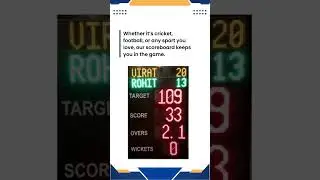 Top Digital Scoreboards: Revolutionize Your Game Experience #ajaibenterprises #cricket