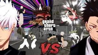GTA SA GOJO VS SUKUNA MOD [FULL FIGHT]