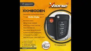 Xhorse XKM800EN Universal Wire Flip Key Remote 4 Button Knife Style. #gskey #uae #key #new