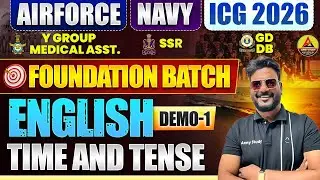 Airforce New Vacancy 2025 | Airforce , Navy , ICG English Demo 01 | TIime & Tense For Airforce Navy