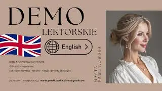 English Voice Over Demo | Female Voice | Polish Voice Actress Pawlikowska