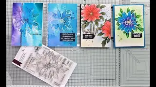 Easy Watercolor techniques | Altenew Paint-A-Flower Wood Anemone Stamp