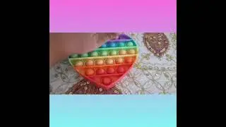 Il mio POP IT a forma di cuore ❤🧡💛💚💙💜