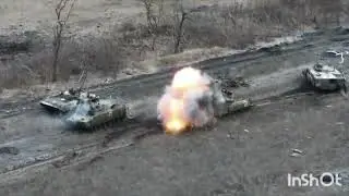 IMPRESSIVE: Ukraine's 72nd brigade destroying a Russian tank in the area of Vuhledar.