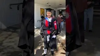 Representing Nepal🇳🇵 in graduation ceremony🎓 #nepal #vlog #graduation #graduationceremony #radon