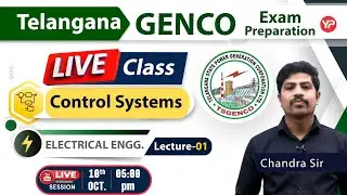TS GENCO AE Exam Preparation Control Systems | Live class 5pm | Electrical Engg.