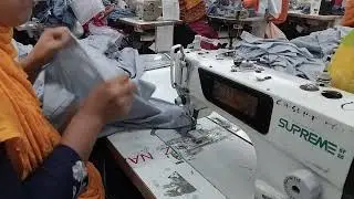 Leg hem by plain machine capacity 100 pcs