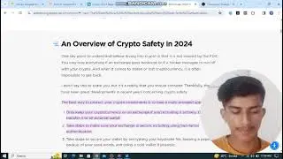 Kashif Tech ||2024 Guide:|| Everything You Should Know to Invest in Crypto Safely||