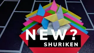 how to make origami throwing star - it's not difficult (easy)