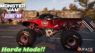 Can AXE dominate HORDE mode in Monster Jam Showdown?