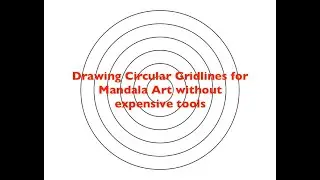 Drawing circular gridlines on a large canvas | Dot painting Gridlines | Neelz Craftz