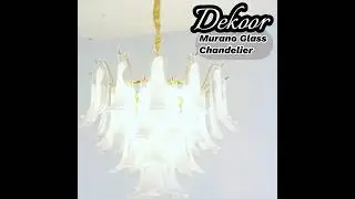 Murano Glass Chandelier #dekoorlight #home #modernlighting #gorgeous #interiordesign #handmadeglass