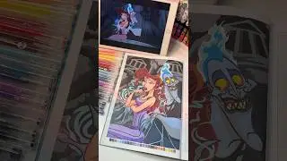 Раскрашиваем иллюстрацию из 10 тома от Hachette Disney 💖 #coloringpages #раскраска #hachetteheroes