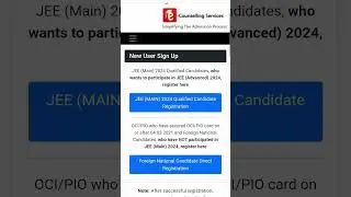 JEE Advanced Registration 2024 | How to Fill JEE Advanced Application Form 2024 | Latest News #jee