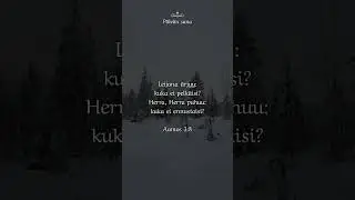 23.1.2026 - Aamos 3:8 #P&auml;iv&auml;nsana #Raamattu