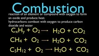 Chemical Reactions (3 of 11) Combustion Reactions, An Explanation