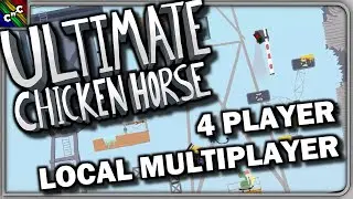 CHOOSE YOUR DIFFICULTY! | Ultimate Chicken Horse 4 PLAYER LOCAL MULTIPLAYER Gameplay | Couch Plays