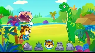 Little Hero Meets Friendly Dinosaur 🦕 | हिंदी कार्टून कहानी | Kids Adventure games 