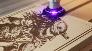 OPT 6W Laser Demo Predator Wood Movie Poster