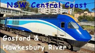 Trains on the NSW Central Coast - At Gosford & Hawkesbury River Railway Stations