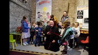 The official opening of Brecon Cathedral's children's area