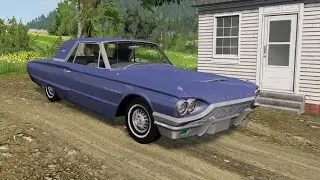 BeamNG.drive - Ford Thunderbird 1964 - Car Show Test Drive Crash . 4K 60fps.