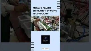 #automation #conveyorbelt metal & plastic separation using #plc & #sensors #technology Leb #shorts