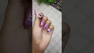 DIY BTS nail art 😱😱 #shorts #nailart #youtubepartner #shortsfeed #shortvideo #bts