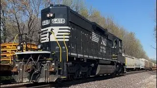 NS 6418 DPU disconnects from train and reverses down track in buechel Kentucky