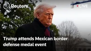 LIVE: Trump attends Mexican border defense medal event in Washington