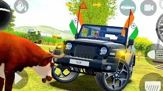 Modified Mahindra Thar😈Games:Indian Black Thar (Gadi Wala Games) Car Game Android Game #2025 #prt.9