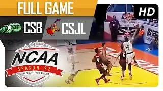 CSJL vs CSB | Full Game - 2nd Quarter | NCAA 92 - August 30, 2016
