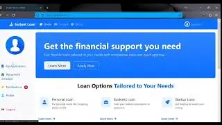 Django loan project system with user loan applications, admin approvals, and loan tracking features.