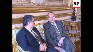 FRANCE: LEBANESE PREMIER RAFIQ HARIRI MEETS PRESIDENT CHIRAC