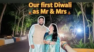Our FIRST DIWALI 🪔 as Mr & Mrs 😍