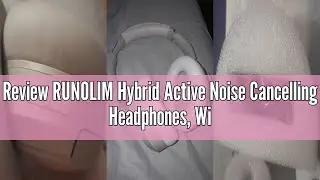 Review RUNOLIM Hybrid Active Noise Cancelling Headphones, Wireless Over Ear Bluetooth Headphones wit