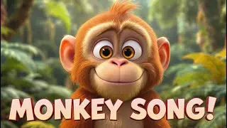 SILLY MONKEY SONG! 🐒🍌 Action Dance for Toddlers & Kids