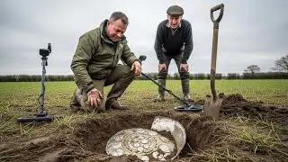 While helping a farmer find a lost hammer, metal detectorist Eric lawes discovered Hoxne Hoard Treas